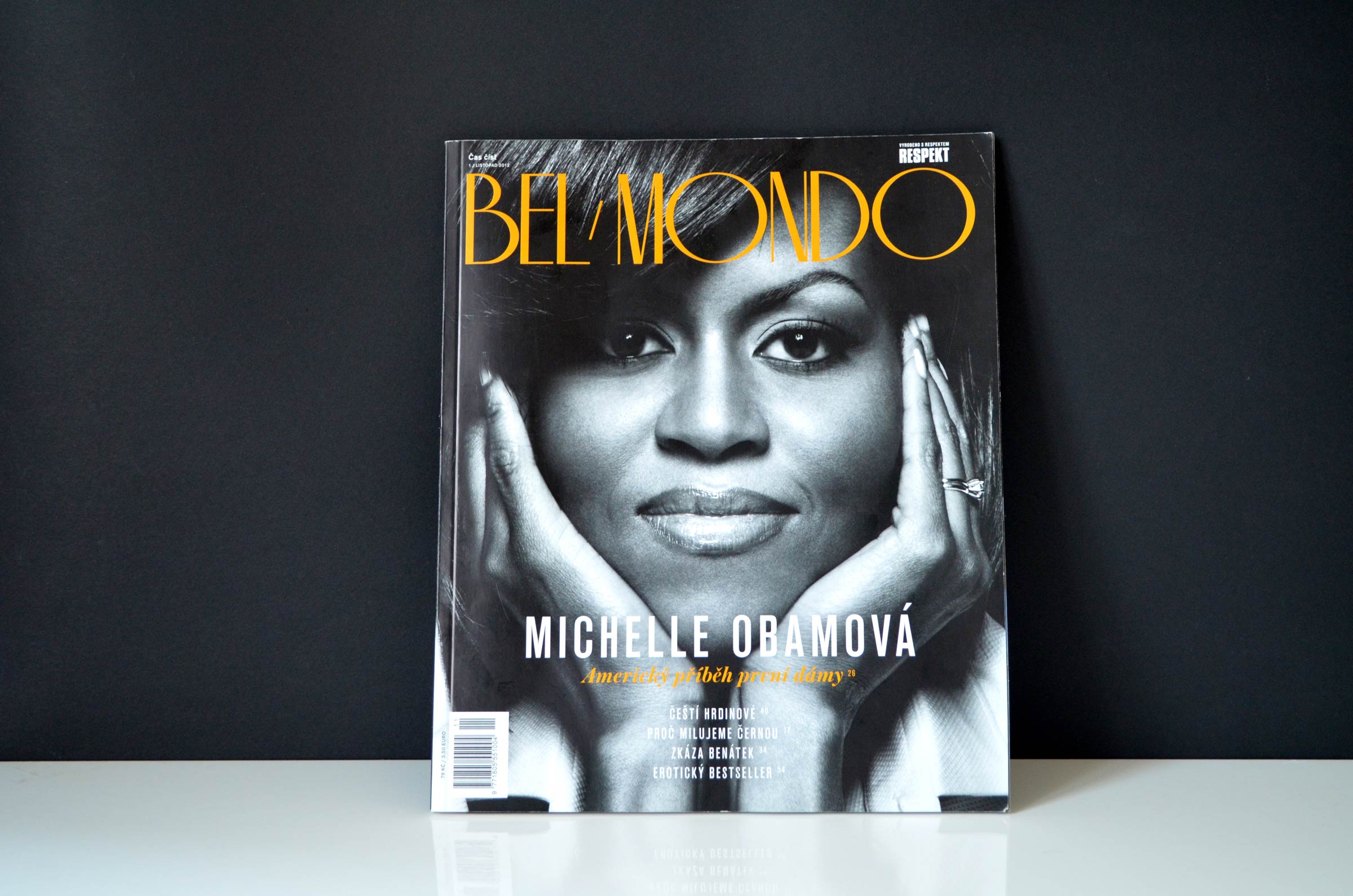 Michell Obama on the cover of Bel Mondo magazine.